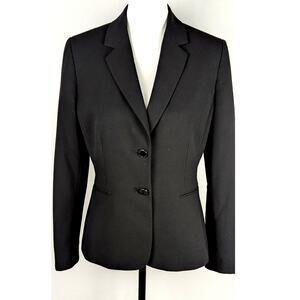 Tahari blazer Sz 6 p Academia Semi fitted Waist 33" Bust 38"CBa 24" EUC classic